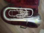 Besson new standard euphonium matzilver, Ophalen of Verzenden, Gebruikt, Euphonium of Tenortuba, Met koffer of draagtas