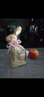 Kunstof goudkleurige haasje 22 cm hoog, Ophalen of Verzenden, Zo goed als nieuw