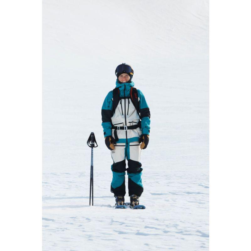 Turquoise  Peak Performance set (Vertical GORE-TEX Pro), Ophalen of Verzenden, Zo goed als nieuw, Overige maten, Pak