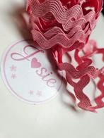Roze Zigzag Lint #41, Hobby en Vrije tijd, Naaien en Fournituren, Ophalen, Nieuw, Lint, Band of Elastiek