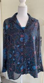 Blouse met bijpassende top, maat 42 /XL (qwe), Ophalen of Verzenden, Zo goed als nieuw, Maat 42/44 (L), Blauw