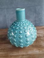 Aquablauwe vaas, Blauw, Nieuw, Ophalen of Verzenden, Glas
