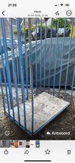 Opslag haardhout ijzeren kar, Tuin en Terras, Haardhout, Ophalen