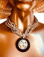 Bohemian bloem ketting schelp, Ophalen of Verzenden, Nieuw