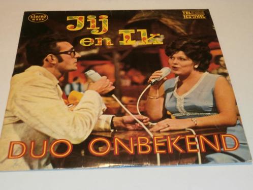 Duo Onbekend, Telstar vinyl LP 8100, Cd's en Dvd's, Vinyl | Nederlandstalig, Gebruikt, Levenslied of Smartlap, 12 inch, Verzenden