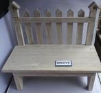 HOUTEN BANKJE * Voor Poppen - Beren of Planten *, Huis en Inrichting, Woonaccessoires | Overige, Verzenden, Nieuw
