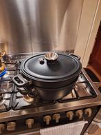 Grote braadpan met vergiet inzet AMT Gastroguss, Ophalen of Verzenden, Zo goed als nieuw, Aluminium, Koekenpan of Braadpan