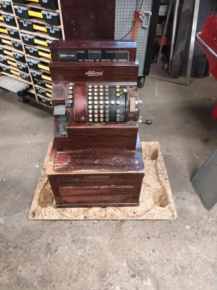 Antieke Kassa Merk National, Antiek en Kunst, Antiek | Kantoor en Zakelijk, Ophalen