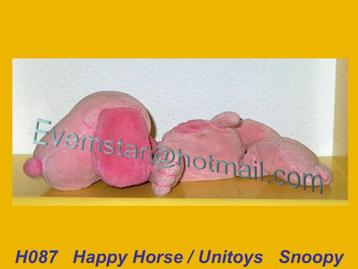 H087 Hond - Unitoys of Happy Horse ? : roze hondje Snoopy beschikbaar voor biedingen