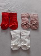 Gloednieuwe sokjes strikjes 0-6M -- 0,75 per paar, Kinderen en Baby's, Babykleding | Schoentjes en Sokjes, Verzenden, Nieuw, Meisje