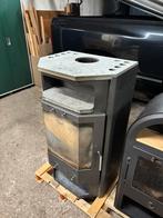 Houtkachel Kachel 8KW Speksteen + Kachelpijp Glazen plaat, Ophalen of Verzenden