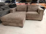 Hoekbank ribstof in TOPCONDITIE  210x190cm, ., Ophalen of Verzenden, Zo goed als nieuw, .