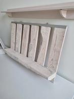 Pallet Kapstok Strandhout look met ophangsysteem., Wandkapstok, Nieuw, Ophalen of Verzenden, Minder dan 100 cm