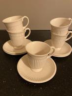 wedgwood Edme 5 hoge koffie kopjes met schoteltjes, Ophalen of Verzenden, Zo goed als nieuw, Wedgwood, Kop(pen) en/of Schotel(s)