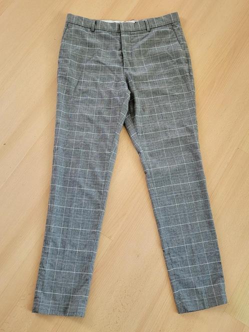 H&M geruite broek pantalon jongen 48 / 176, Kleding | Heren, Broeken en Pantalons, Zo goed als nieuw, Maat 48/50 (M), Zwart, Ophalen of Verzenden