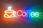 LED Neon Verlichting - Coffee - 40x18cm, Huis en Inrichting, Lampen | Overige, Ophalen of Verzenden, Nieuw