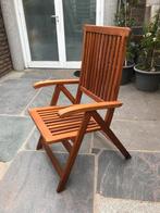 Tuinstoelen teak, Tuin en Terras, Tuinstoelen, Ophalen, Zo goed als nieuw, Teakhout