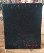 11 x kettingen display zwart, Sieraden, Tassen en Uiterlijk, Kettingen, Ophalen of Verzenden, Zo goed als nieuw, Zwart, Overige materialen