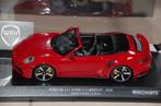1:18 PORSCHE 911 TURBO S CABRIO 2020 RED Minichamps WRH, Verzenden, Zo goed als nieuw, Auto, MiniChamps