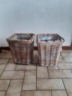 Rieten bloempot, Ophalen, Rond, Riet