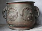 Antieke  bronzen jardinière, Antiek en Kunst, Ophalen of Verzenden, Brons