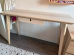 Ikea Lisabo bureau houten bureau met lade 118x45, 100 tot 150 cm, Eikenhout, Ophalen of Verzenden, Zo goed als nieuw