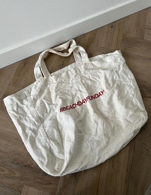 ZGAN wit rood Zara strandtas shopper hold-all #beachday tas, Sieraden, Tassen en Uiterlijk, Tassen | Damestassen, Nieuw, Overige typen