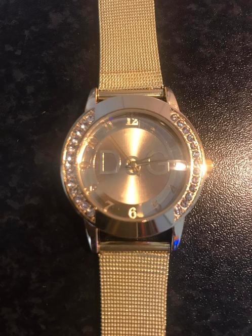 18 karaats vergulden dames horloge, Sieraden, Tassen en Uiterlijk, Horloges | Dames, Nieuw, Polshorloge, Dolce & Gabbana, Overige materialen