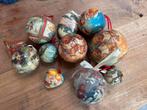 Vintage papier mache kerstballen, Diversen, Kerst, Ophalen of Verzenden, Gebruikt