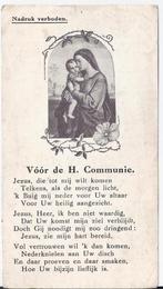 Prentje18 prentje voor en na de h communie, Ophalen of Verzenden, Zo goed als nieuw, Kaart of Prent
