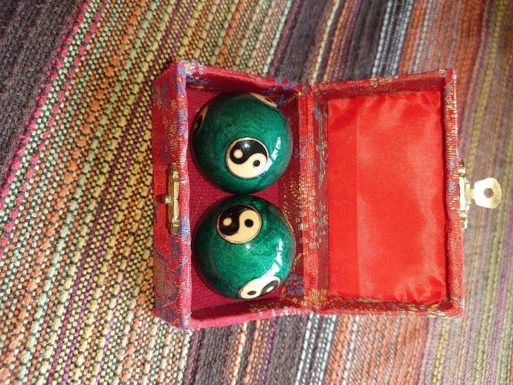 Qi Gong anti stress ballen, Sport en Fitness, Gezondheidsproducten en Wellness, Zo goed als nieuw, Overige typen, Ophalen of Verzenden