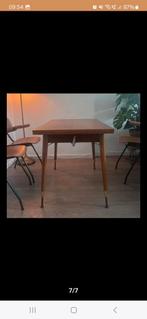 Vintage eettafel, Huis en Inrichting, Tafels | Eettafels, Ophalen, 50 tot 100 cm, Zo goed als nieuw, Vijf personen of meer
