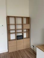 boekenkast Tylko, Ophalen, 100 tot 150 cm, Eikenhout, Minder dan 25 cm