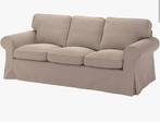 3-zits Ektorp hoes, kleur beige,, Ophalen, Gebruikt, Driepersoons, 75 tot 100 cm