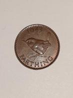 Australische Farthing Munt met Vogel 1943, Ophalen of Verzenden, Losse munt