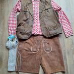 Lederhose 52 overhemd gilet leer kousen oktoberfeest, Ophalen, Zo goed als nieuw, Maat 52/54 (L)