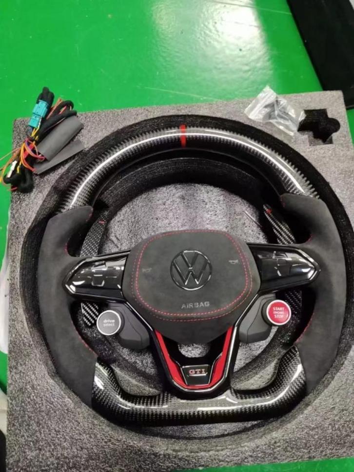 olkswagen Golf 8 GTI / R Carbon Stuur – Inclusief Airbag, Auto-onderdelen, Besturing, Volkswagen, Nieuw, Ophalen of Verzenden