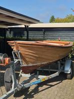 Vintage overnaads houten sloep (klusboot), Watersport en Boten, Ophalen, Gebruikt, Tot 10 pk, Binnenboordmotor