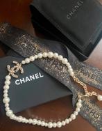 Chanel klassieker goudkleurige ketting met CC -logo, kristal, Overige materialen, Verstelbaar, Nieuw, Ophalen of Verzenden
