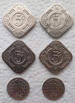 4 x vierkante stuivers en 2 dubbeltjes wilhelmina, Ophalen of Verzenden, Koningin Wilhelmina, Overige waardes, Setje