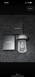 Horloge armani, Kleding | Heren, Riemen en Ceinturen, Ophalen of Verzenden, Zo goed als nieuw, Zwart