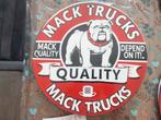 Emaille reclamebord Mack trucks, Ophalen of Verzenden, Gebruikt, Reclamebord