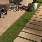 Keramische Tuintegel Licht Houtlook, 40x120x3cm, Tuin en Terras, Ophalen of Verzenden, Nieuw, Keramiek, Terrastegels