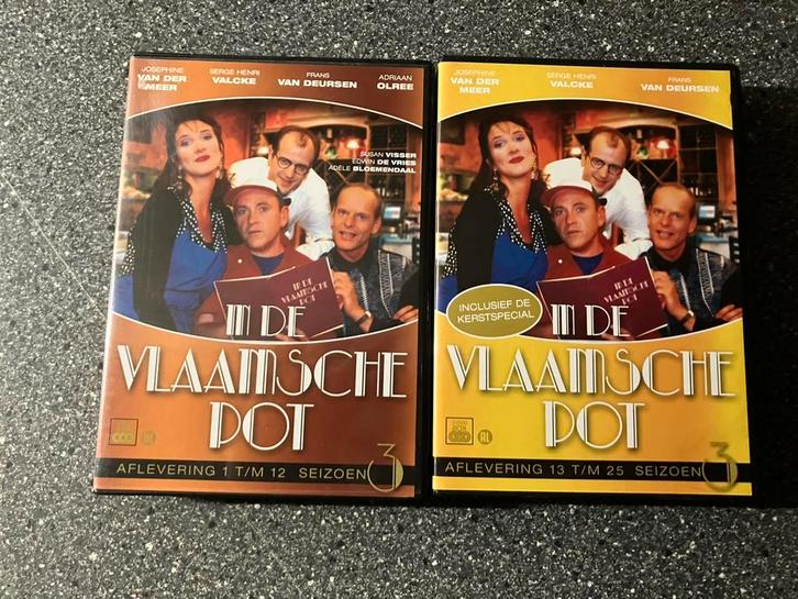 In De Vlaamsche Pot - Seizoen 3 (Box 1+2) 6-Disc, Cd's en Dvd's, Dvd's | Tv en Series, Zo goed als nieuw, Komedie, Alle leeftijden