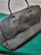 Handtas grijs met rits kunstleer, Sieraden, Tassen en Uiterlijk, Tassen | Damestassen, Ophalen of Verzenden, 'T Olde Gre-j, Info@toldegrej.nl