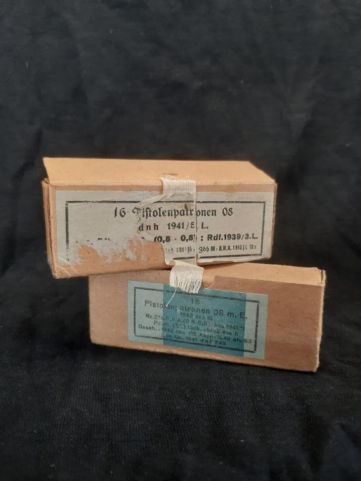 9mm Parabellum Munitie patronen doosje (Duitsland WW2), Verzamelen, Militaria | Tweede Wereldoorlog, Landmacht, Hulzen of Bodemvondsten