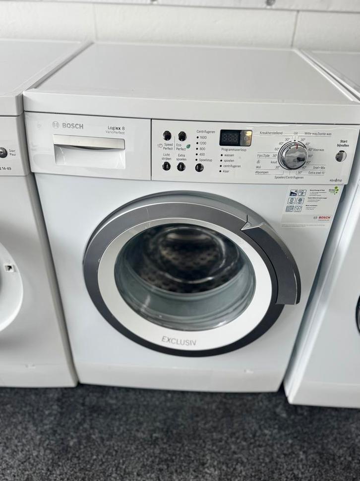 BOSCH 1600 ECO VARIO A+++ 8 KG met 1jaar garantie, Witgoed en Apparatuur, Wasmachines, Refurbished, Voorlader, 6 tot 8 kg, 85 tot 90 cm