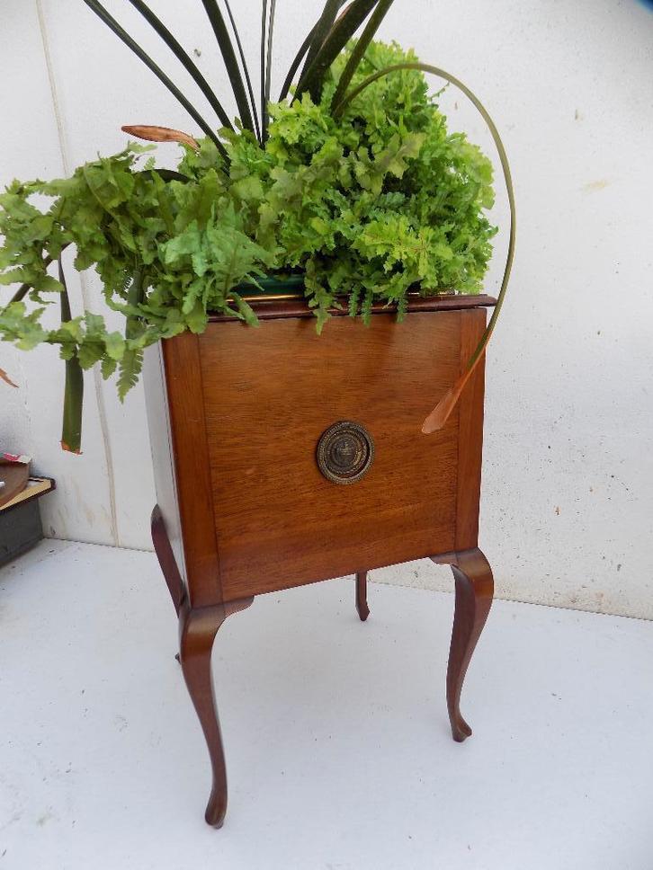 Plantenbak biedermeijer koperen binnenbak vintage brocante, Antiek en Kunst, Curiosa en Brocante, Ophalen of Verzenden