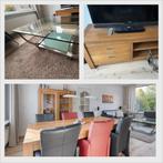 Inboedel bank kast vitrinekast eettafel en stoelen, Huis en Inrichting, Complete inboedels, Ophalen
