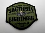 Patch RNLAF 322 Squadron Southern Lightning, Verzamelen, Verzenden, Luchtmacht, Nederland, Embleem of Badge
